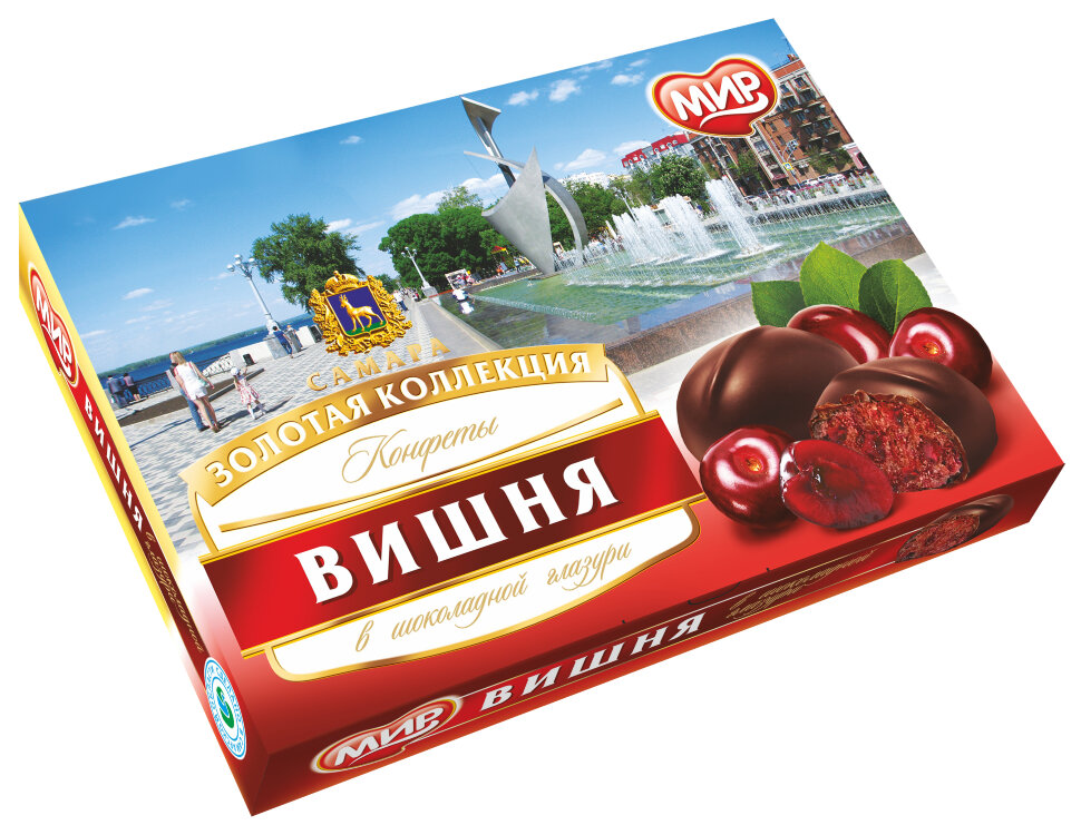  КФ МИР Вишня в шоколадной глазури 160г в Бугульме